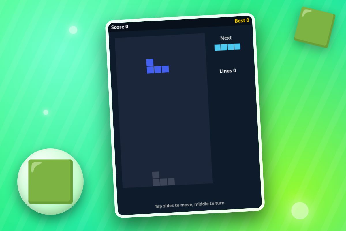 Falling Blocks Wide
