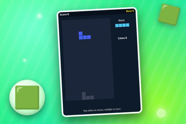 Falling Blocks Wide