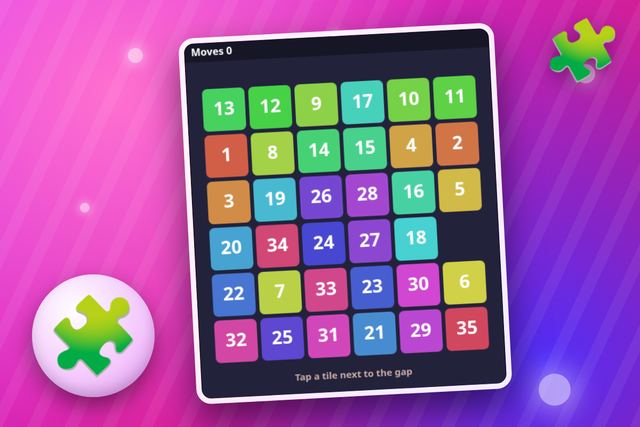 Slide Puzzle 35