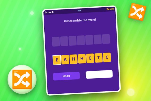 Word Scramble Animals