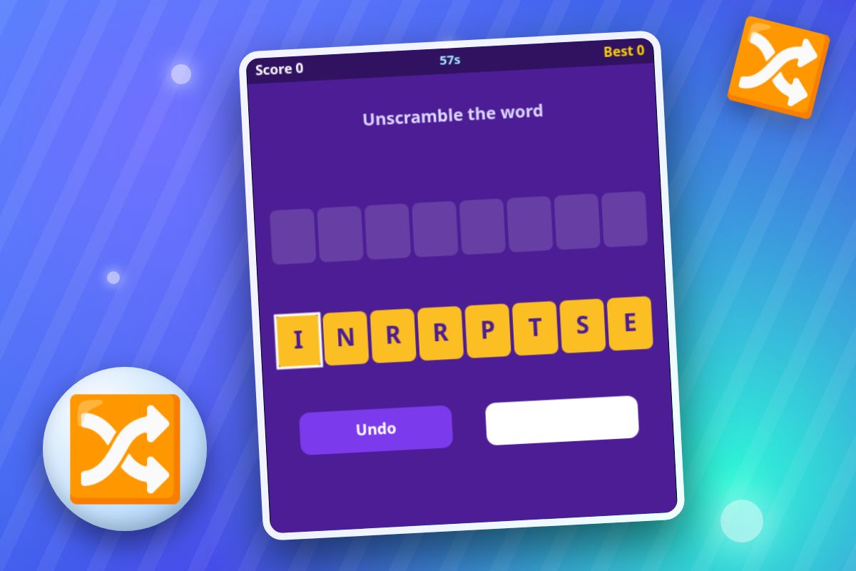 Word Scramble Sports