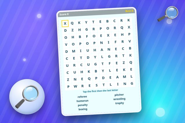 Word Search Sports