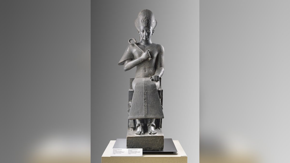 Granodiorite statue of Ramses II in the Museo Egizio in Turin, a stand-in photo