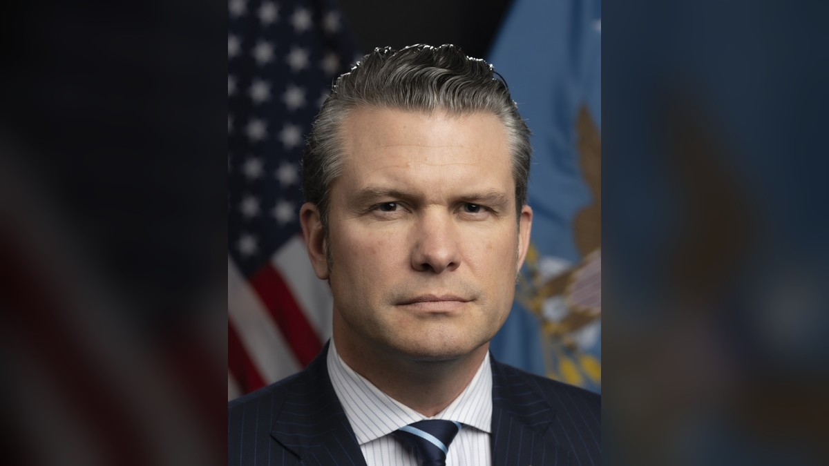 Pete Hegseth in his official portrait