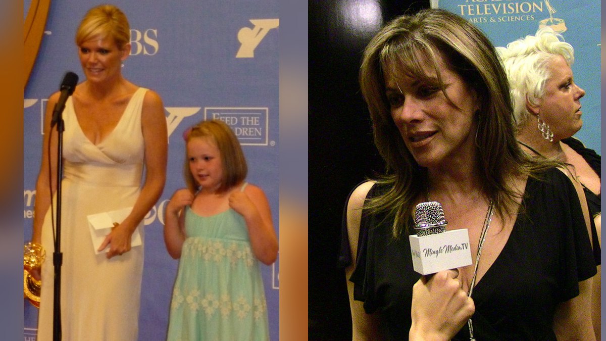 General Hospital stars Maura West (Ava) and Nancy Lee Grahn (Alexis) side by side