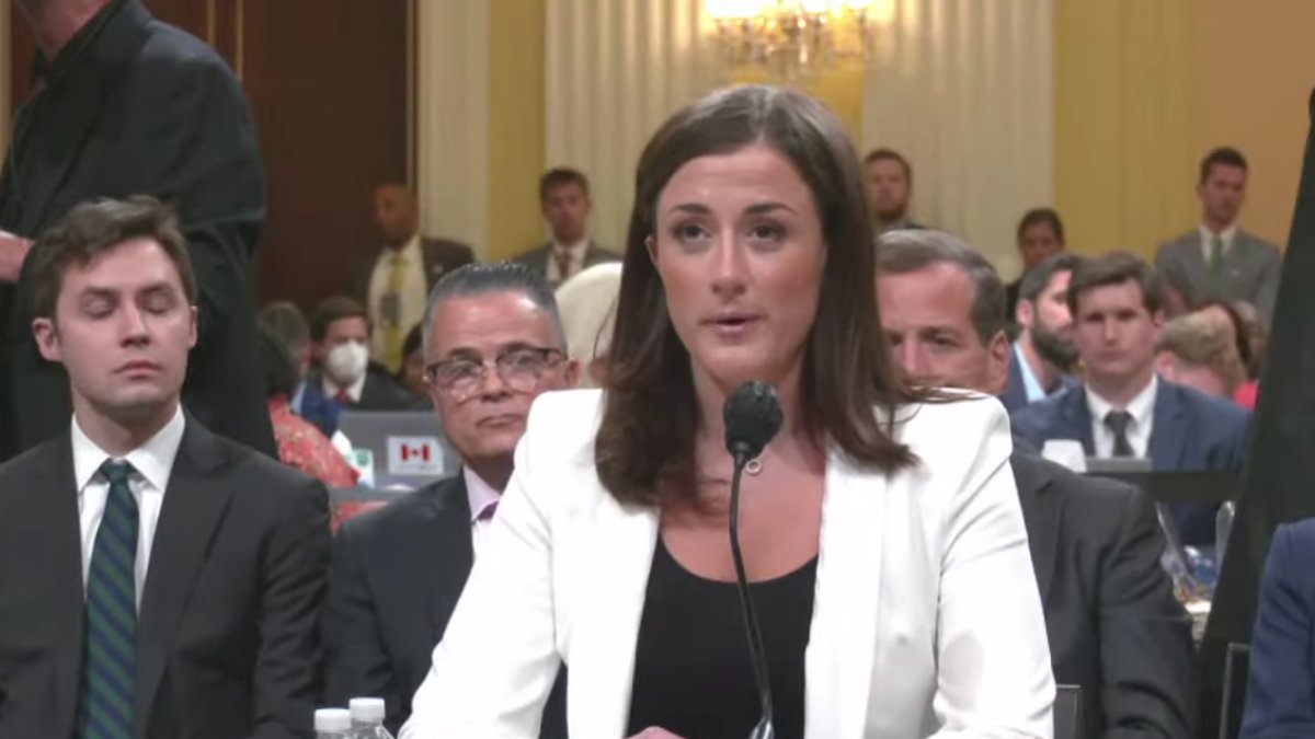 Cassidy Hutchinson testifies at a House Jan. 6 committee hearing in June 2022