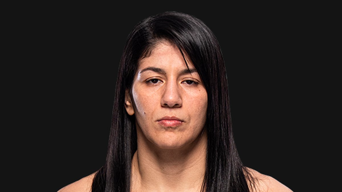 Ketlen Vieira in her official fighter headshot against a dark background