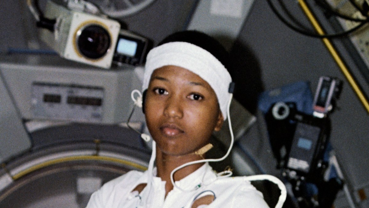 Astronaut Mae Jemison aboard the Space Shuttle Endeavour during the STS-47 mission