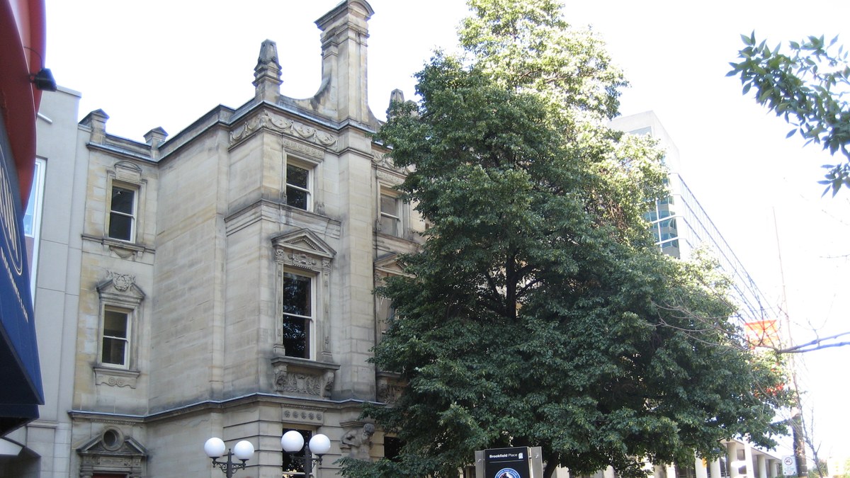 The historic stone building that houses the Hockey Hall of Fame in downtown Toronto