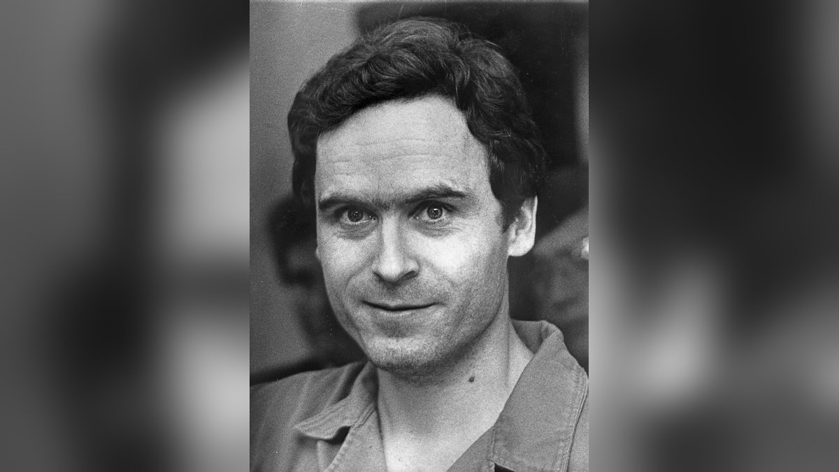 Black and white 1978 photo of Ted Bundy from the Florida state archives
