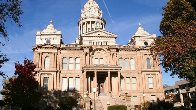 The Miami County Courthouse in Troy, Ohio