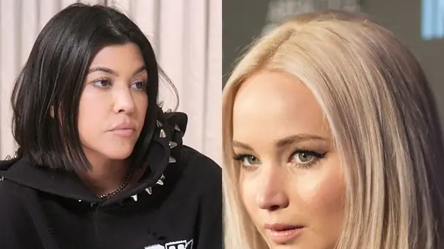 Kourtney Kardashian and Jennifer Lawrence