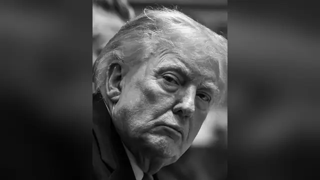 Donald Trump listening during a meeting at the White House