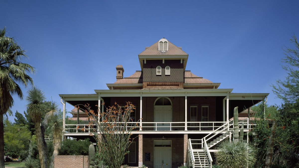 Old Main, the first building on the University of Arizona campus in Tucson