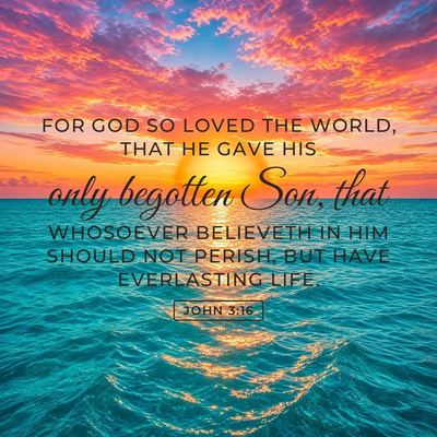John 3:16 Bible verse image