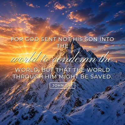 John 3:17 Bible verse image
