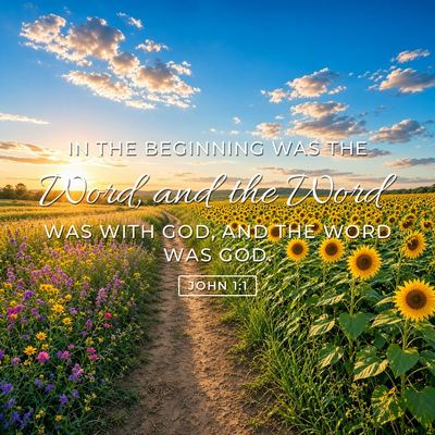 John 1:1 Bible verse image