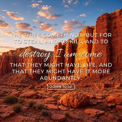 John 10:10 Bible verse image