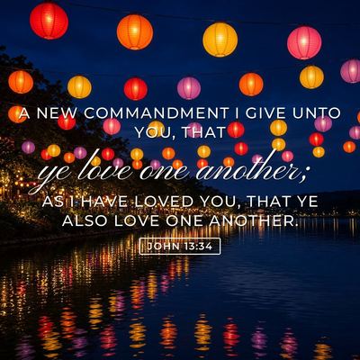 John 13:34 Bible verse image