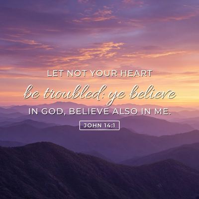 John 14:1 Bible verse image