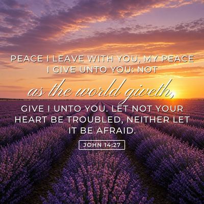 John 14:27 Bible verse image